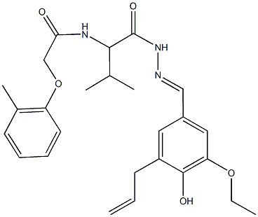 N-(1-{[2-(3-allyl-5-ethoxy-4-hydroxybenzylidene)hydrazino]carbonyl}-2-methylpropyl)-2-(2-methylphenoxy)acetamide