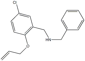 N-[2-(allyloxy)-5-chlorobenzyl]-N-benzylamine Struktur