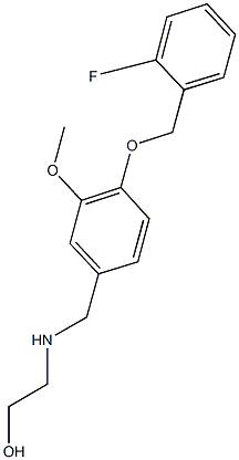  2-({4-[(2-fluorobenzyl)oxy]-3-methoxybenzyl}amino)ethanol