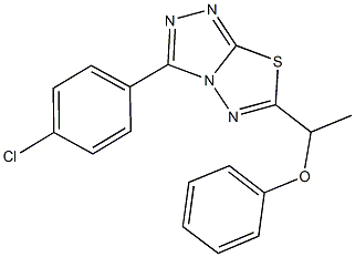  1-[3-(4-chlorophenyl)[1,2,4]triazolo[3,4-b][1,3,4]thiadiazol-6-yl]ethyl phenyl ether