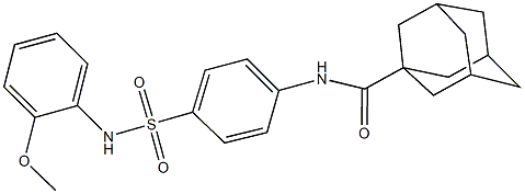 N-{4-[(2-methoxyanilino)sulfonyl]phenyl}-1-adamantanecarboxamide Structure