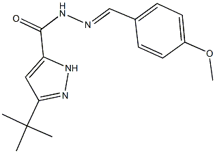  3-tert-butyl-N'-(4-methoxybenzylidene)-1H-pyrazole-5-carbohydrazide