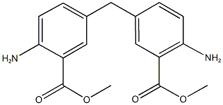 methyl 2-amino-5-[4-amino-3-(methoxycarbonyl)benzyl]benzoate Struktur
