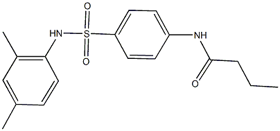 N-{4-[(2,4-dimethylanilino)sulfonyl]phenyl}butanamide Struktur