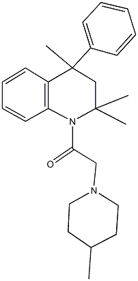 2,2,4-trimethyl-1-[(4-methyl-1-piperidinyl)acetyl]-4-phenyl-1,2,3,4-tetrahydroquinoline