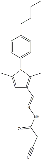  N'-{[1-(4-butylphenyl)-2,5-dimethyl-1H-pyrrol-3-yl]methylene}-2-cyanoacetohydrazide