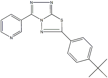6-(4-tert-butylphenyl)-3-(3-pyridinyl)[1,2,4]triazolo[3,4-b][1,3,4]thiadiazole|