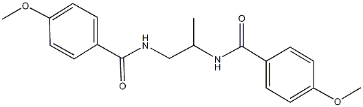 4-methoxy-N-{2-[(4-methoxybenzoyl)amino]-1-methylethyl}benzamide,,结构式