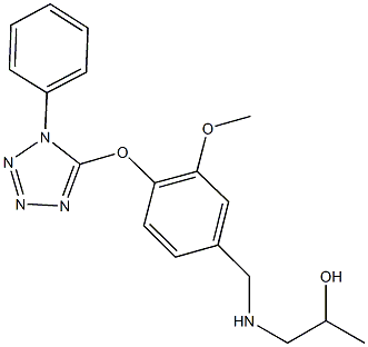 1-({3-methoxy-4-[(1-phenyl-1H-tetraazol-5-yl)oxy]benzyl}amino)-2-propanol