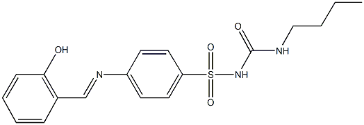  1-({[4-({[(butylamino)carbonyl]amino}sulfonyl)phenyl]imino}methyl)-2-hydroxybenzene