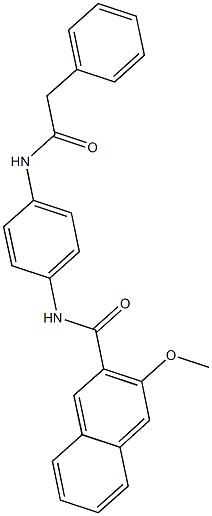 3-methoxy-N-{4-[(phenylacetyl)amino]phenyl}-2-naphthamide
