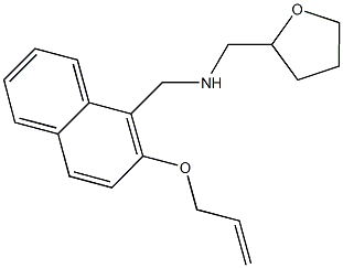 N-{[2-(allyloxy)-1-naphthyl]methyl}-N-(tetrahydro-2-furanylmethyl)amine Structure