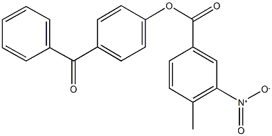 4-benzoylphenyl 3-nitro-4-methylbenzoate