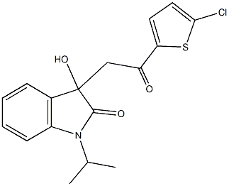 3-[2-(5-chloro-2-thienyl)-2-oxoethyl]-3-hydroxy-1-isopropyl-1,3-dihydro-2H-indol-2-one