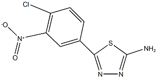 2-amino-5-{4-chloro-3-nitrophenyl}-1,3,4-thiadiazole 结构式