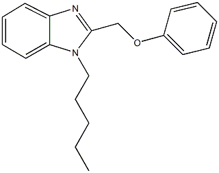 1-pentyl-2-(phenoxymethyl)-1H-benzimidazole Struktur