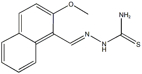 2-methoxy-1-naphthaldehyde thiosemicarbazone Structure