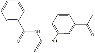 N-(3-acetylphenyl)-N'-benzoylthiourea Struktur
