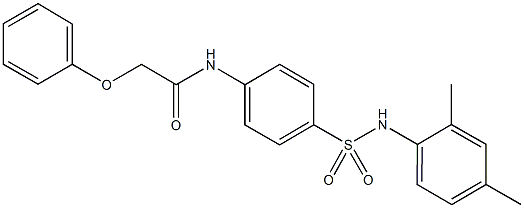 N-{4-[(2,4-dimethylanilino)sulfonyl]phenyl}-2-phenoxyacetamide,,结构式