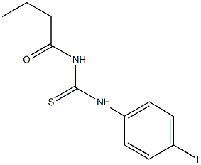 N-butyryl-N'-(4-iodophenyl)thiourea,,结构式
