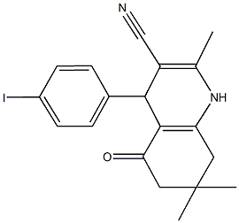 4-(4-iodophenyl)-2,7,7-trimethyl-5-oxo-1,4,5,6,7,8-hexahydro-3-quinolinecarbonitrile