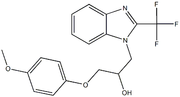 1-(4-methoxyphenoxy)-3-[2-(trifluoromethyl)-1H-benzimidazol-1-yl]-2-propanol
