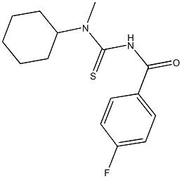  N-cyclohexyl-N'-(4-fluorobenzoyl)-N-methylthiourea