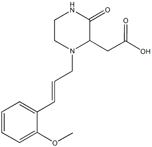[1-(2-methoxycinnamyl)-3-oxo-2-piperazinyl]acetic acid