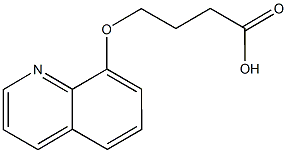4-(8-quinolinyloxy)butanoic acid 结构式