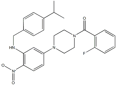 1-(2-fluorobenzoyl)-4-{4-nitro-3-[(4-isopropylbenzyl)amino]phenyl}piperazine