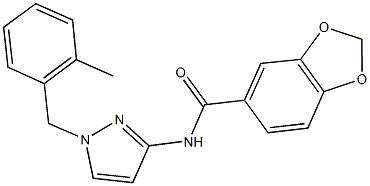  N-[1-(2-methylbenzyl)-1H-pyrazol-3-yl]-1,3-benzodioxole-5-carboxamide