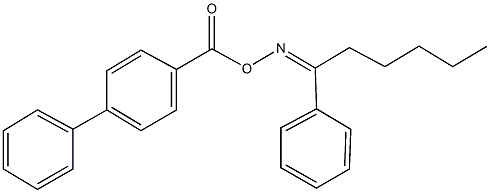 1-phenyl-1-hexanone O-([1,1'-biphenyl]-4-ylcarbonyl)oxime|