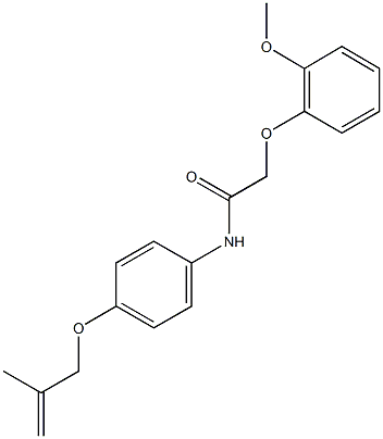 2-(2-methoxyphenoxy)-N-{4-[(2-methyl-2-propenyl)oxy]phenyl}acetamide