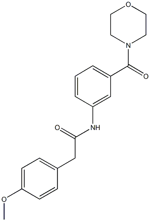 2-(4-methoxyphenyl)-N-[3-(4-morpholinylcarbonyl)phenyl]acetamide