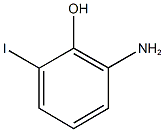 2-アミノ-6-ヨードフェノール 化学構造式