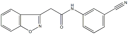 2-(1,2-benzisoxazol-3-yl)-N-(3-cyanophenyl)acetamide Structure