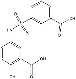 5-{[(3-carboxyphenyl)sulfonyl]amino}-2-hydroxybenzoic acid|