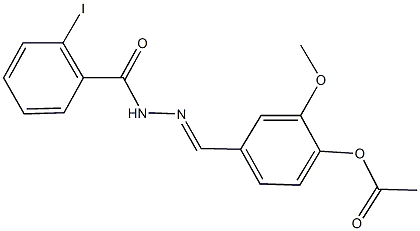 4-[2-(2-iodobenzoyl)carbohydrazonoyl]-2-methoxyphenyl acetate
