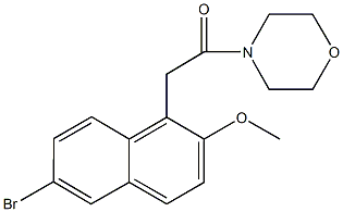 4-[(6-bromo-2-methoxy-1-naphthyl)acetyl]morpholine