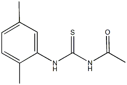 N-acetyl-N'-(2,5-dimethylphenyl)thiourea Struktur