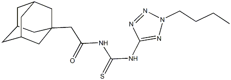 N-(1-adamantylacetyl)-N'-(2-butyl-2H-tetraazol-5-yl)thiourea|