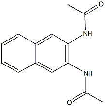 N-[3-(acetylamino)-2-naphthyl]acetamide Struktur