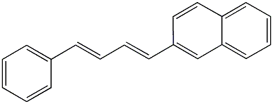 2-(4-phenyl-1,3-butadienyl)naphthalene Struktur