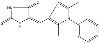 5-[(2,5-dimethyl-1-phenyl-1H-pyrrol-3-yl)methylene]-2-thioxo-4-imidazolidinone