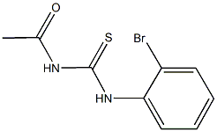N-acetyl-N'-(2-bromophenyl)thiourea Struktur