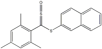 2-{[mesityl(sulfinyl)methyl]sulfanyl}naphthalene 结构式