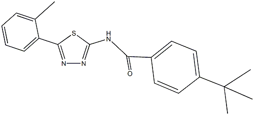 4-tert-butyl-N-[5-(2-methylphenyl)-1,3,4-thiadiazol-2-yl]benzamide