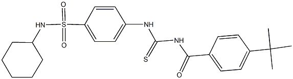 4-({[(4-tert-butylbenzoyl)amino]carbothioyl}amino)-N-cyclohexylbenzenesulfonamide
