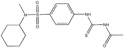 4-{[(acetylamino)carbothioyl]amino}-N-cyclohexyl-N-methylbenzenesulfonamide