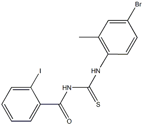  N-(4-bromo-2-methylphenyl)-N'-(2-iodobenzoyl)thiourea